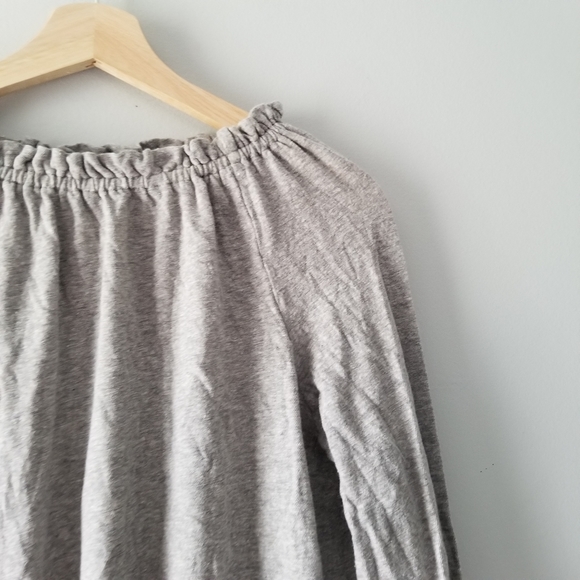 La Vie Rebecca Taylor Gray Linen Top - Picture 4 of 9